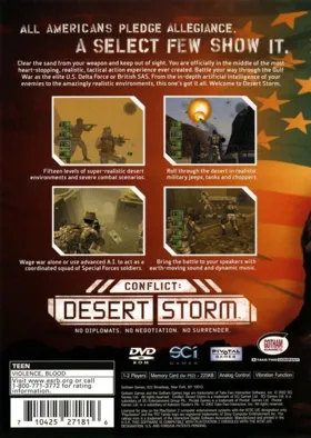 Conflict - Desert Storm box cover back